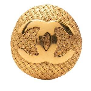 Chanel Cc Logo Brooch Metal #247020C75B
